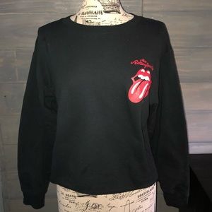 long sleeve Rolling Stones black sweater